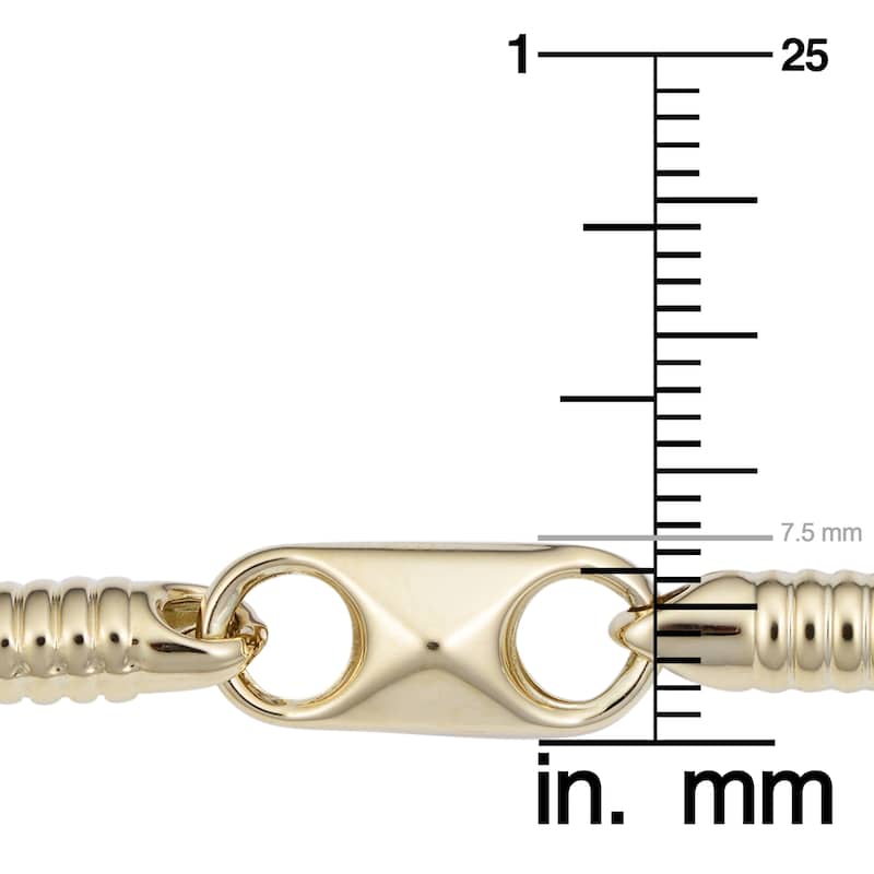 Fremada 14k Yellow Gold 7.7 millimeters Alternate Link Bracelet (8 inches)