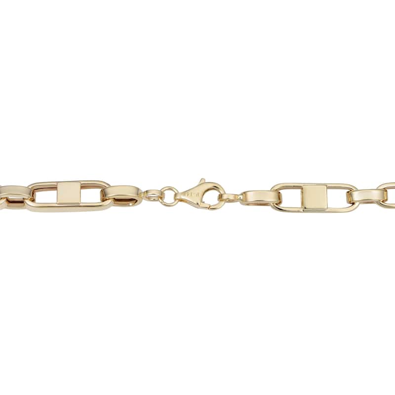 Fremada 14k Yellow Gold 6 millimeters Mariner Link Bracelet (8.5 inches)