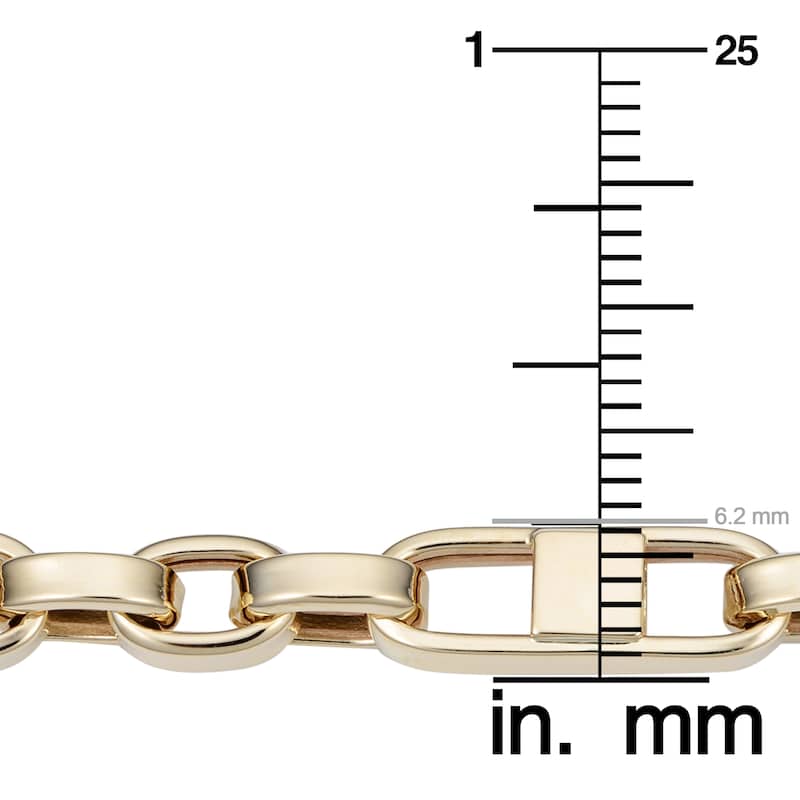 Fremada 14k Yellow Gold 6 millimeters Mariner Link Bracelet (8.5 inches)
