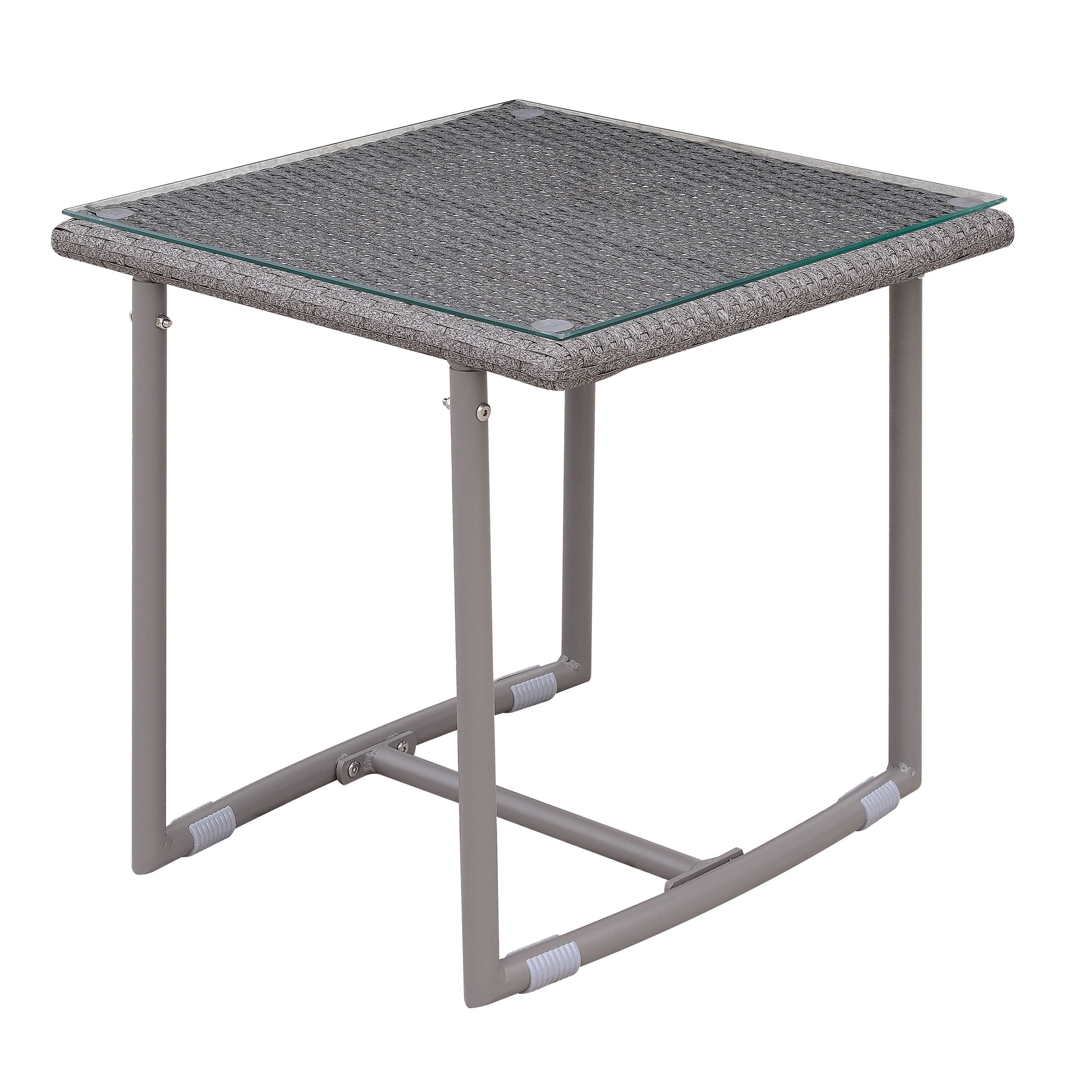 Furniture Of America Anya Contemporary Grey Metal Patio End America Anya Contemporary Grey Metal