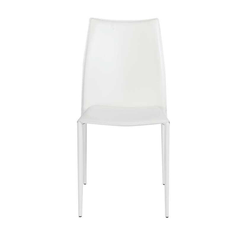 Dalia Stacking Side Chair - White