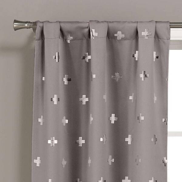 Shop Lala Bash Pollus Metallic Crosses Room Darkening Curtain