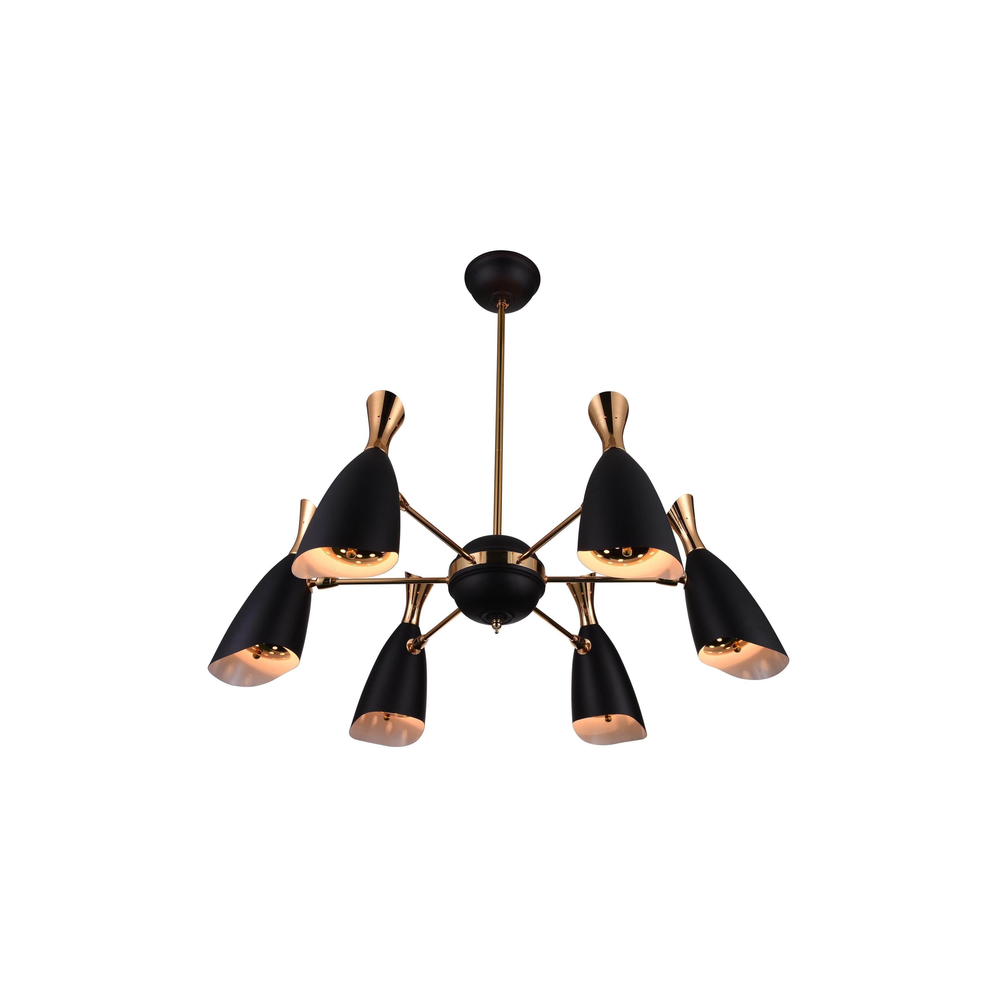 12 Light Chandeleir with Matte Black Finish - Chandeliers For Bedrooms by Overstock.com