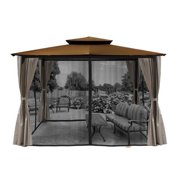 Shop Lima Gazebo With Mosquito Net And Curtains 10 X 12 Free
