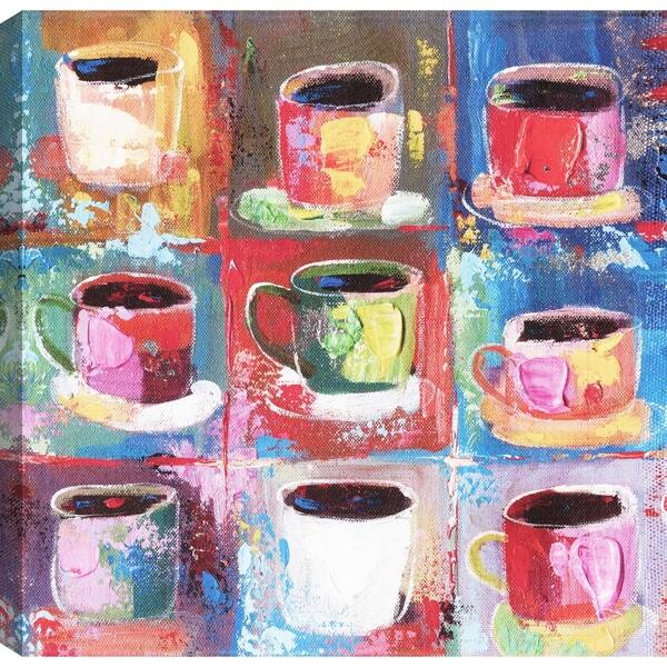 Shop Cups Ii Abstract Art Canvas Print Wall Art Decor 24x24