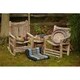 Kenchuto Antique Rustic Teak Wood Tray - Thumbnail 4