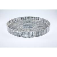 Kenchuto Antique Rustic Teak Wood Tray