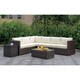 preview thumbnail 1 of 6, Furniture of America Liba Contemporary Brown Patio Sectional Set