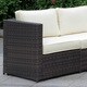 preview thumbnail 2 of 6, Furniture of America Liba Contemporary Brown Patio Sectional Set