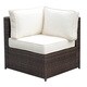 preview thumbnail 5 of 6, Furniture of America Liba Contemporary Brown Patio Sectional Set