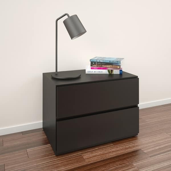 Shop Nexera Corbo Nightstand Black Overstock 22676476
