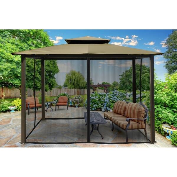 Shop 10 X 12 Kona Gazebo With Mosquito Netting Free Shipping