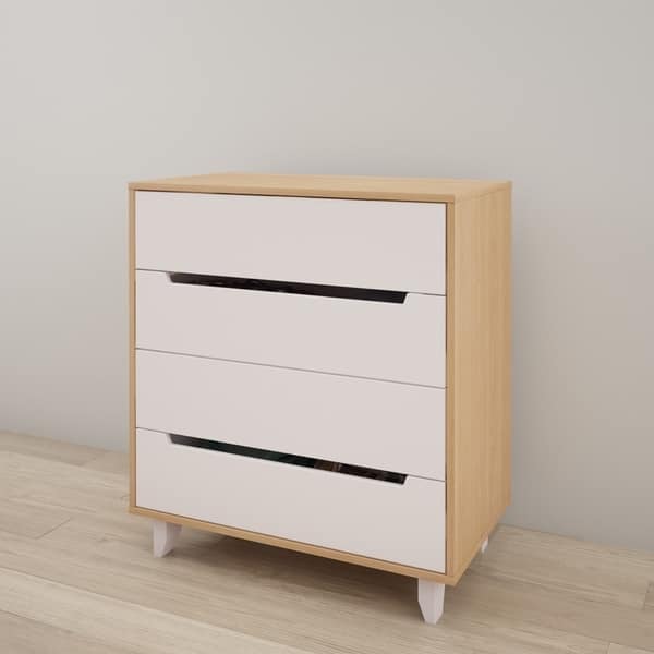 Shop Nexera Nordik 4 Drawer Chest Natural Maple And White Free