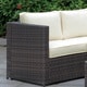 preview thumbnail 2 of 5, Cene Contemporary Brown Aluminum 6-Piece Patio Sectional Set by Furniture of America
