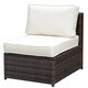preview thumbnail 4 of 5, Cene Contemporary Brown Aluminum 6-Piece Patio Sectional Set by Furniture of America