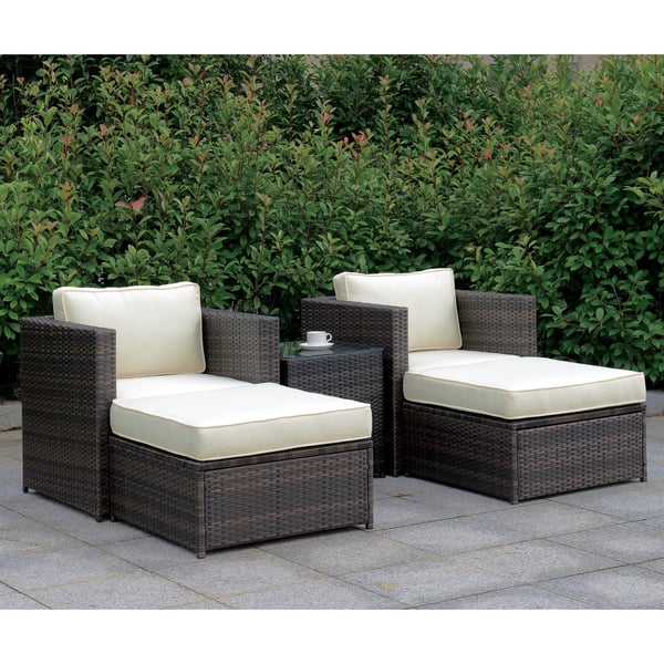 Shop Furniture Of America Jiba Contemporary Brown Patio Set On