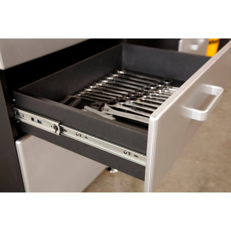 Tuff Stor Model 24206 Garage Storage Cabinet with Two Doors and Three Drawers