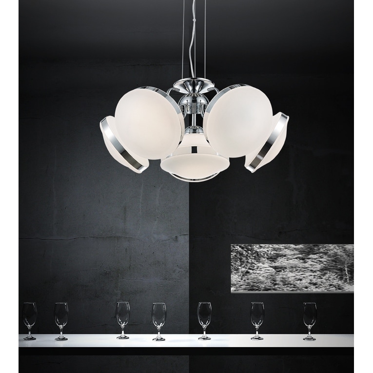 6 Light Chandelier with Chrome Finish - Chandeliers For Bedrooms by Overstock.com