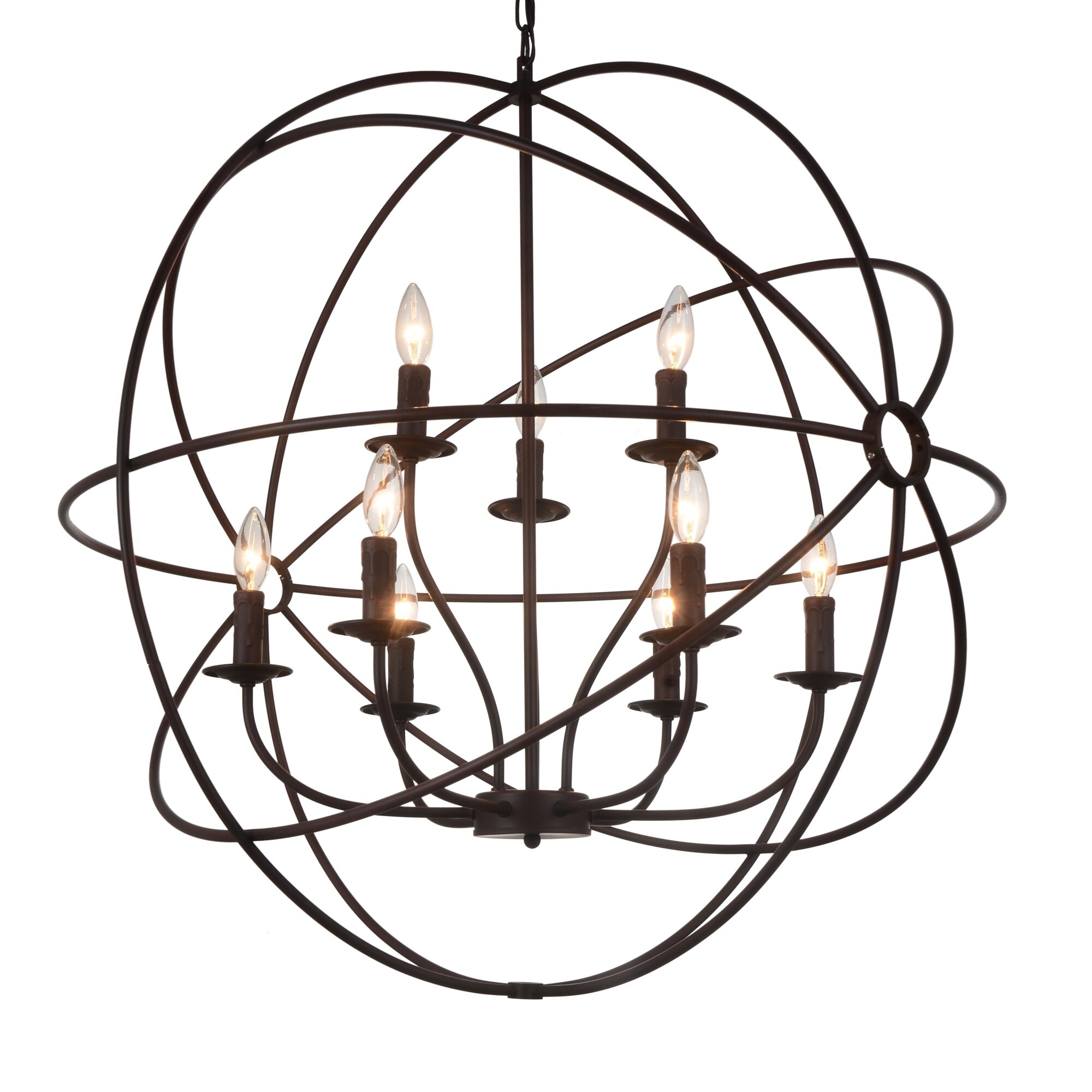 The Gray Barn Ashgrove 9-light Chandelier with Brown Finish - Chandeliers For Bedrooms by Overstock.com