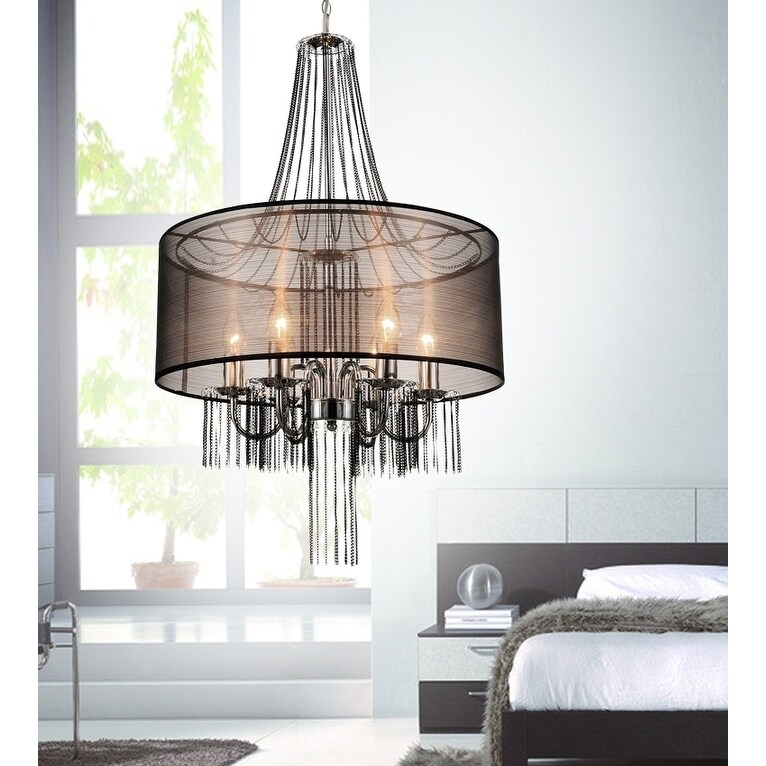 The Gray Barn Azure Plains 6-light Chandelier with Chrome Finish - Chandeliers For Bedrooms by Overstock.com