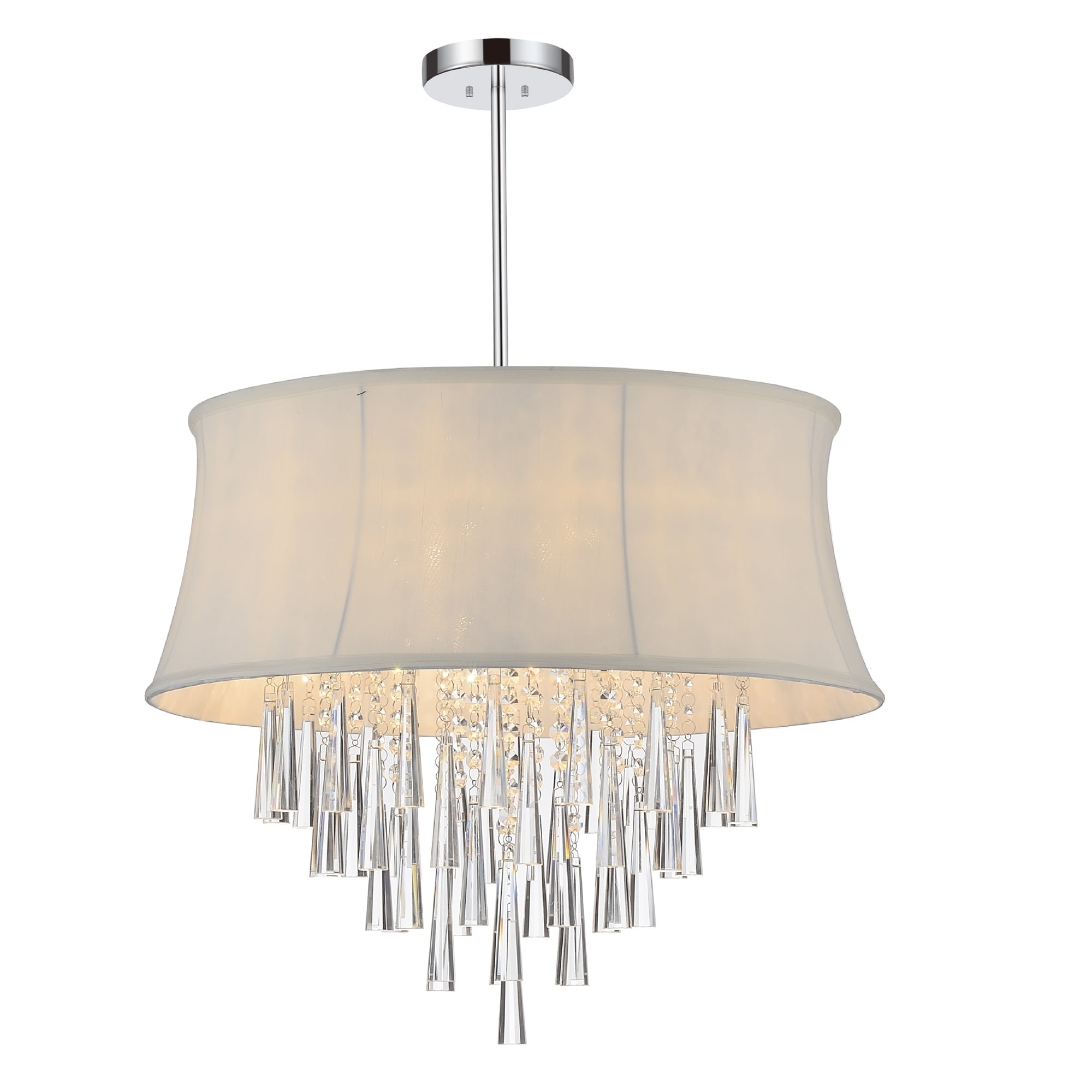 6 Light Chandelier with Chrome Finish - Chandeliers For Bedrooms by Overstock.com