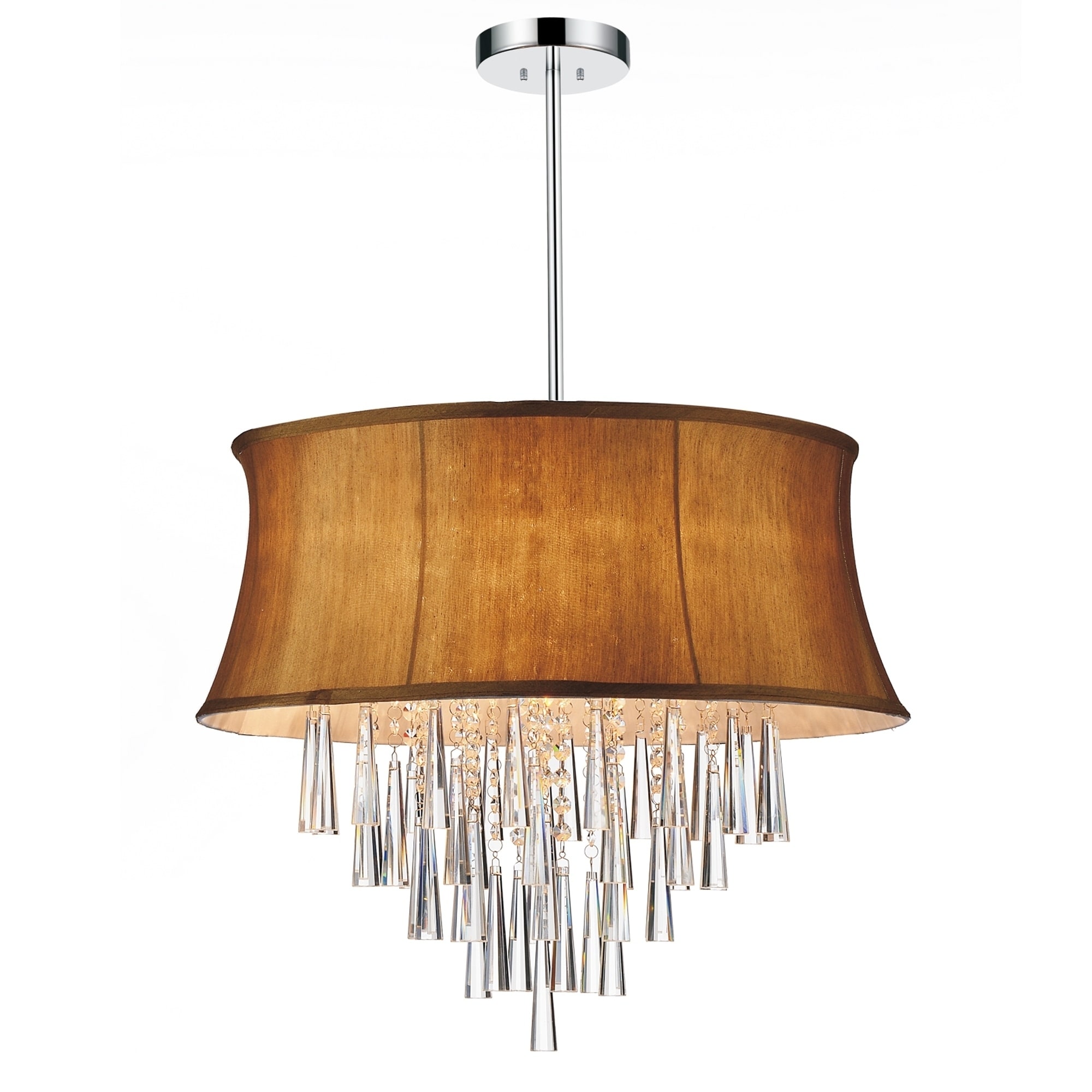 Strick & Bolton Cardinalli Chrome/ Black 8-light Chandelier - Chandeliers For Bedrooms by Overstock.com