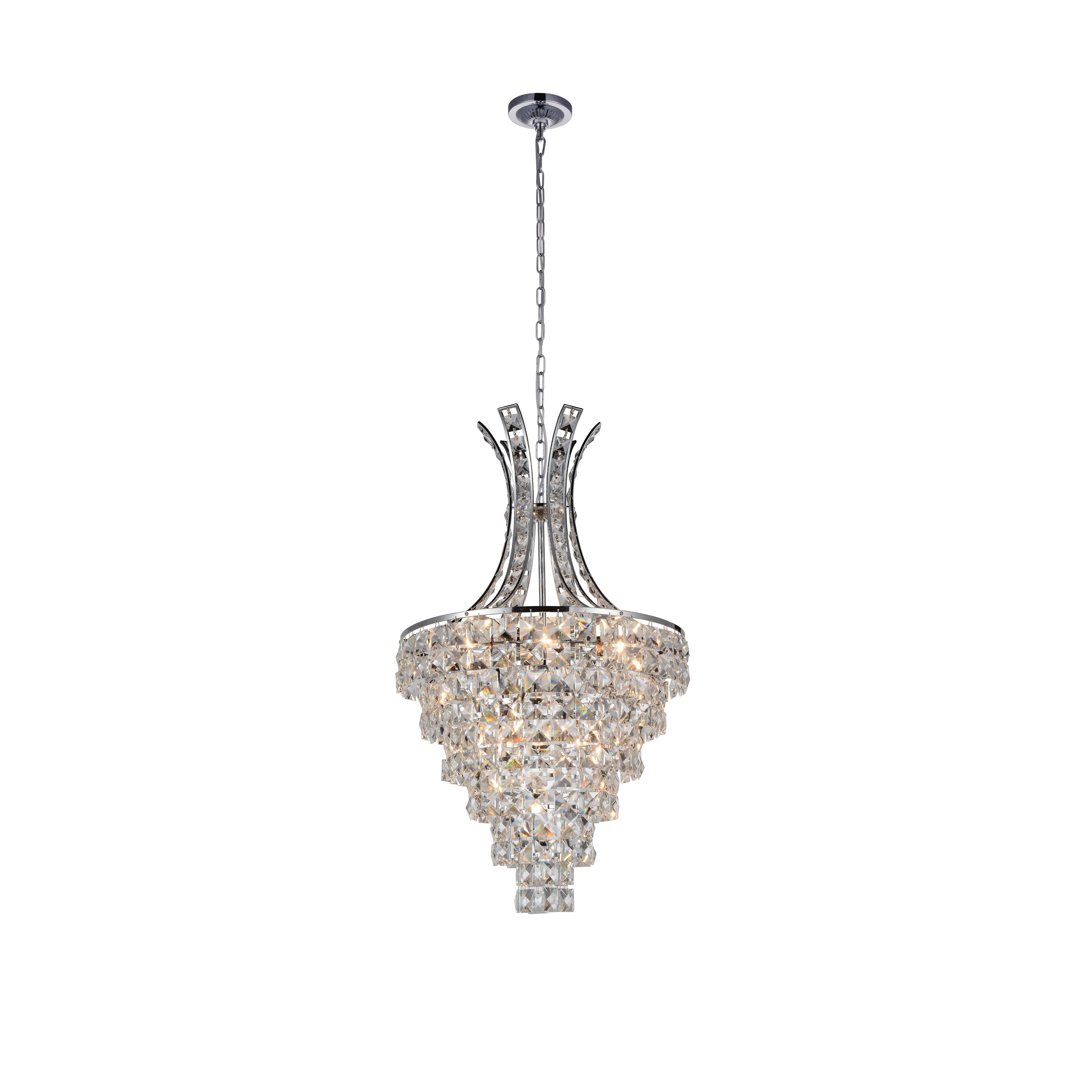 Gracewood Hollow Kone 9-light Chandelier with Chrome Finish - Chandeliers For Bedrooms by Overstock.com