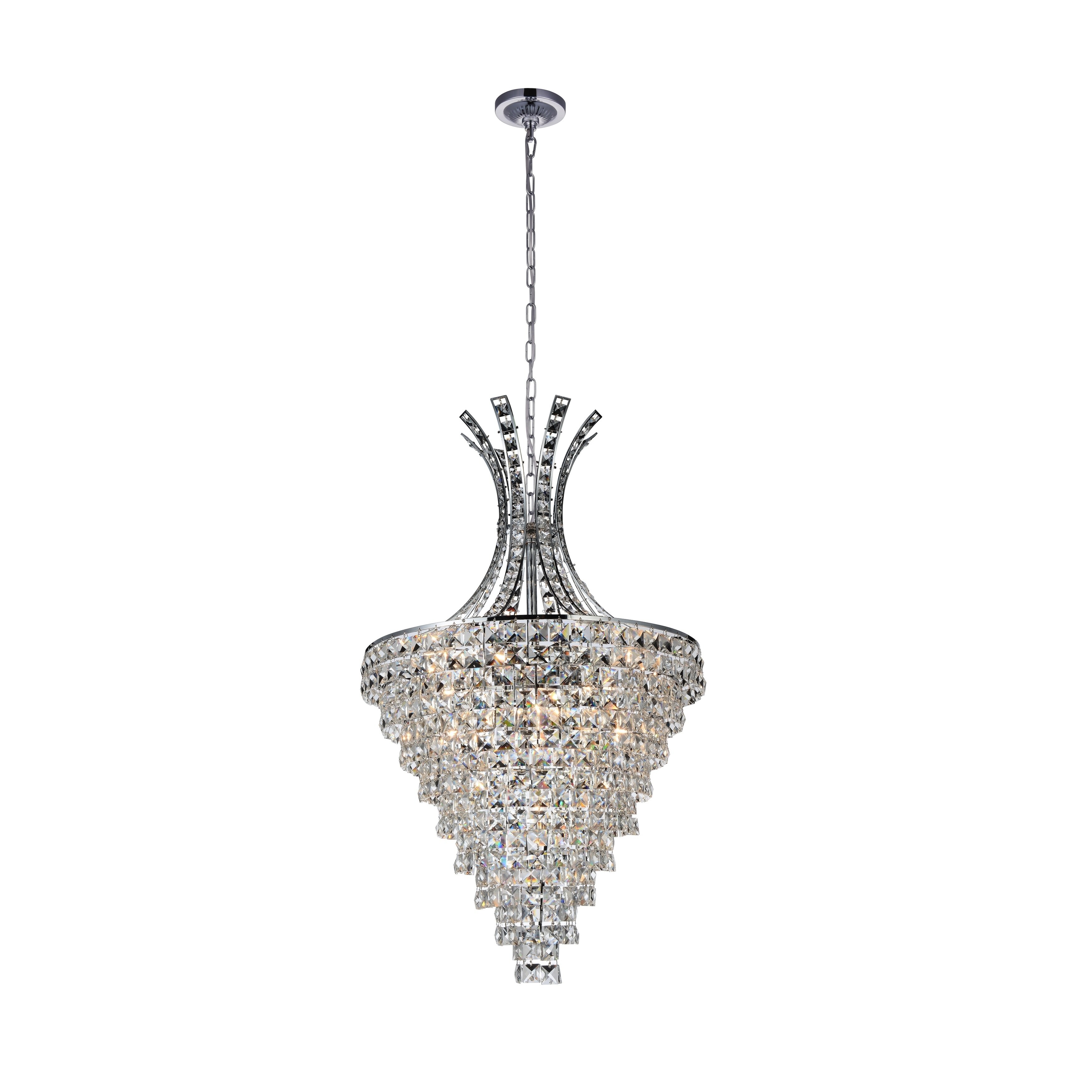 Gracewood Hollow Kone 13-light Chandelier with Chrome Finish - Chandeliers For Bedrooms by Overstock.com