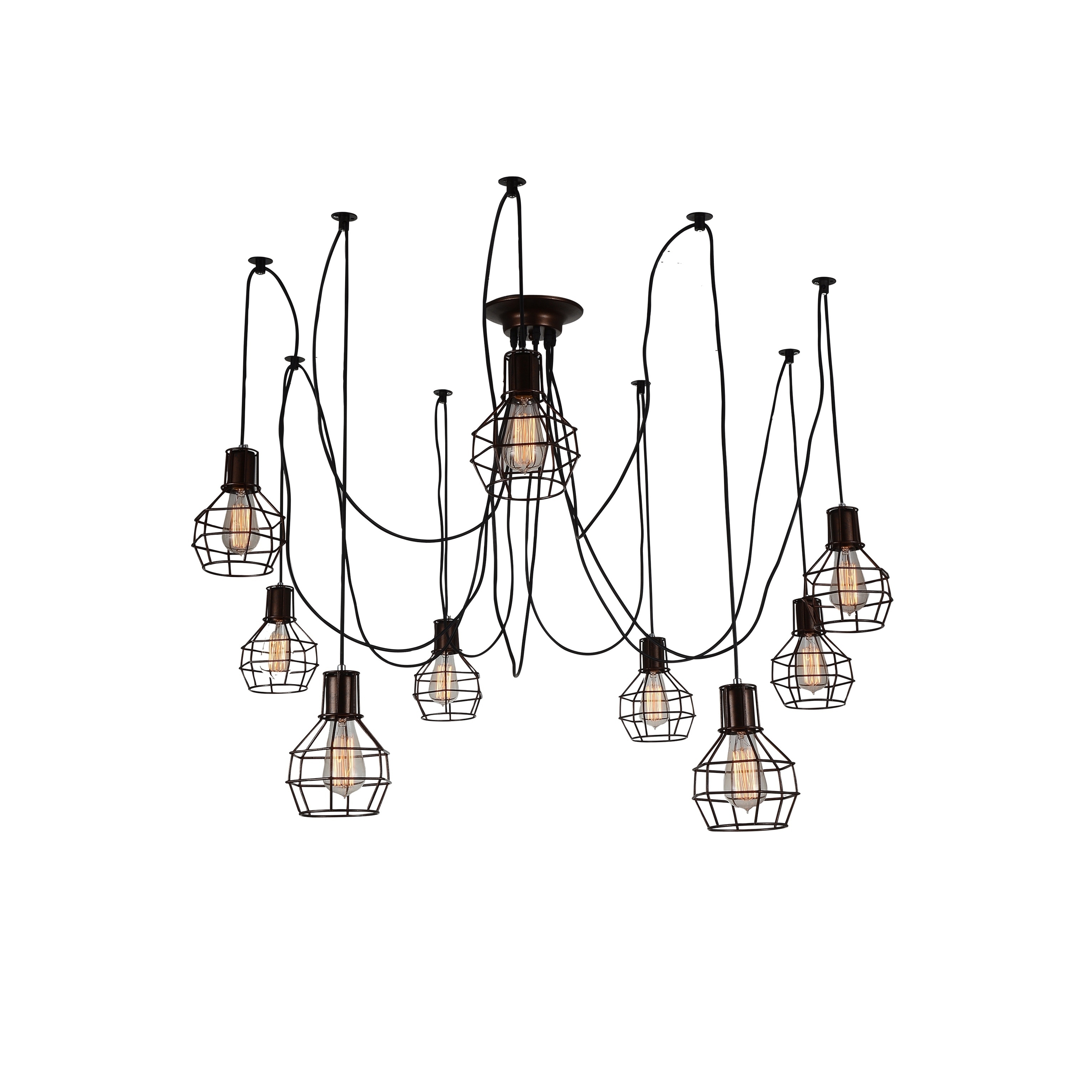 Carbon Loft Jessop 9-light Chandelier with Chocolate Finish - Chandeliers For Bedrooms by Overstock.com
