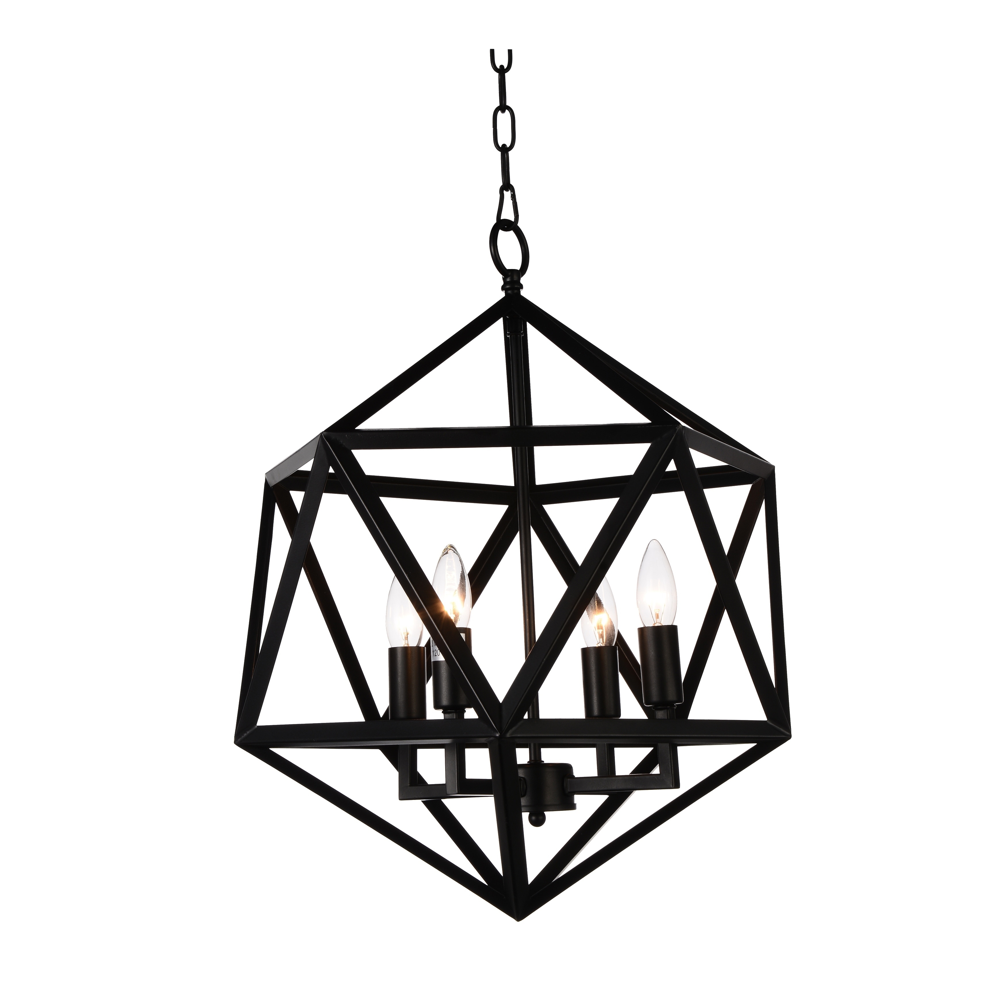 The Gray Barn Bonnyview 4-light Chandelier with Black Finish - Chandeliers For Bedrooms by Overstock.com