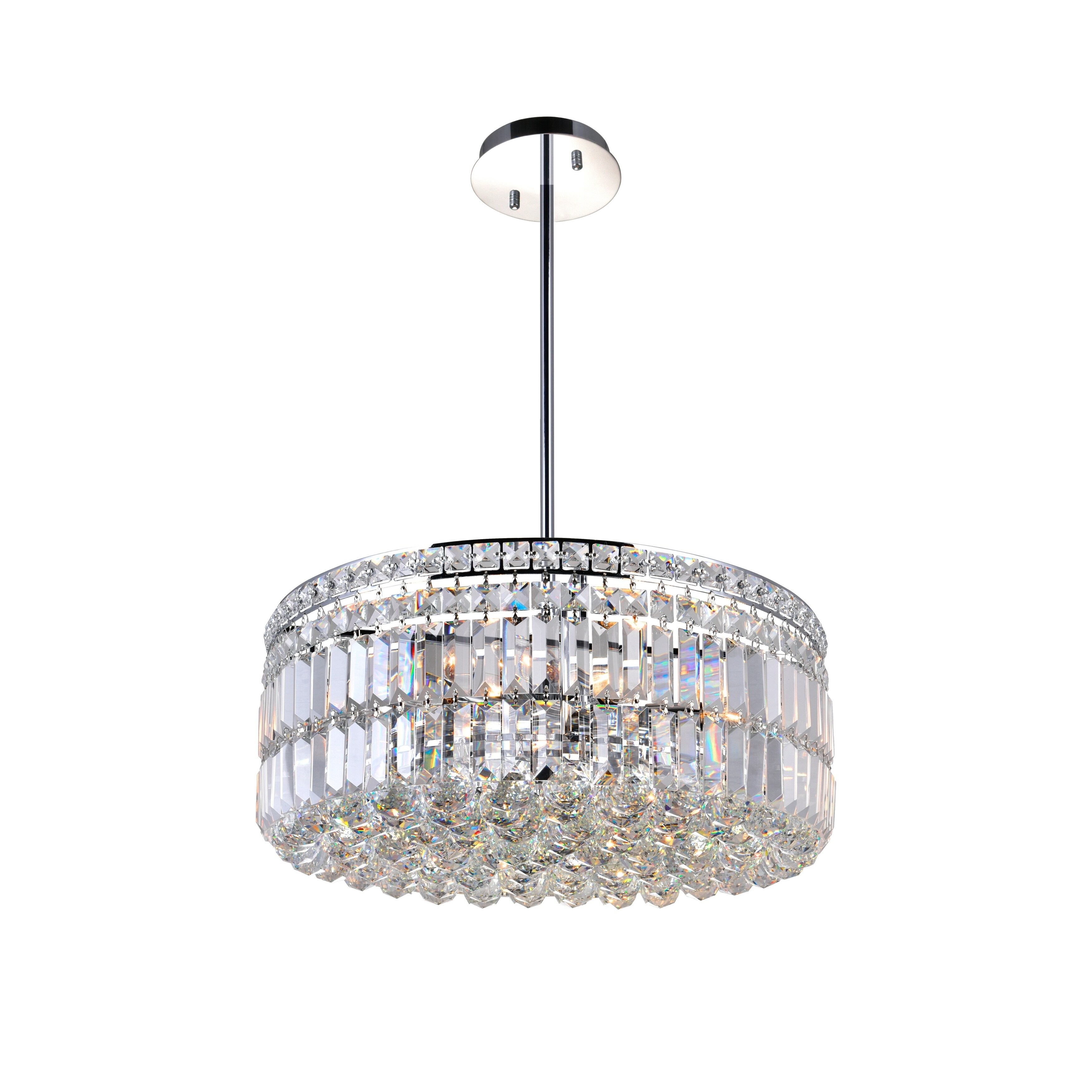 8 Light Chandelier with Chrome Finish - Chandeliers For Bedrooms by Overstock.com