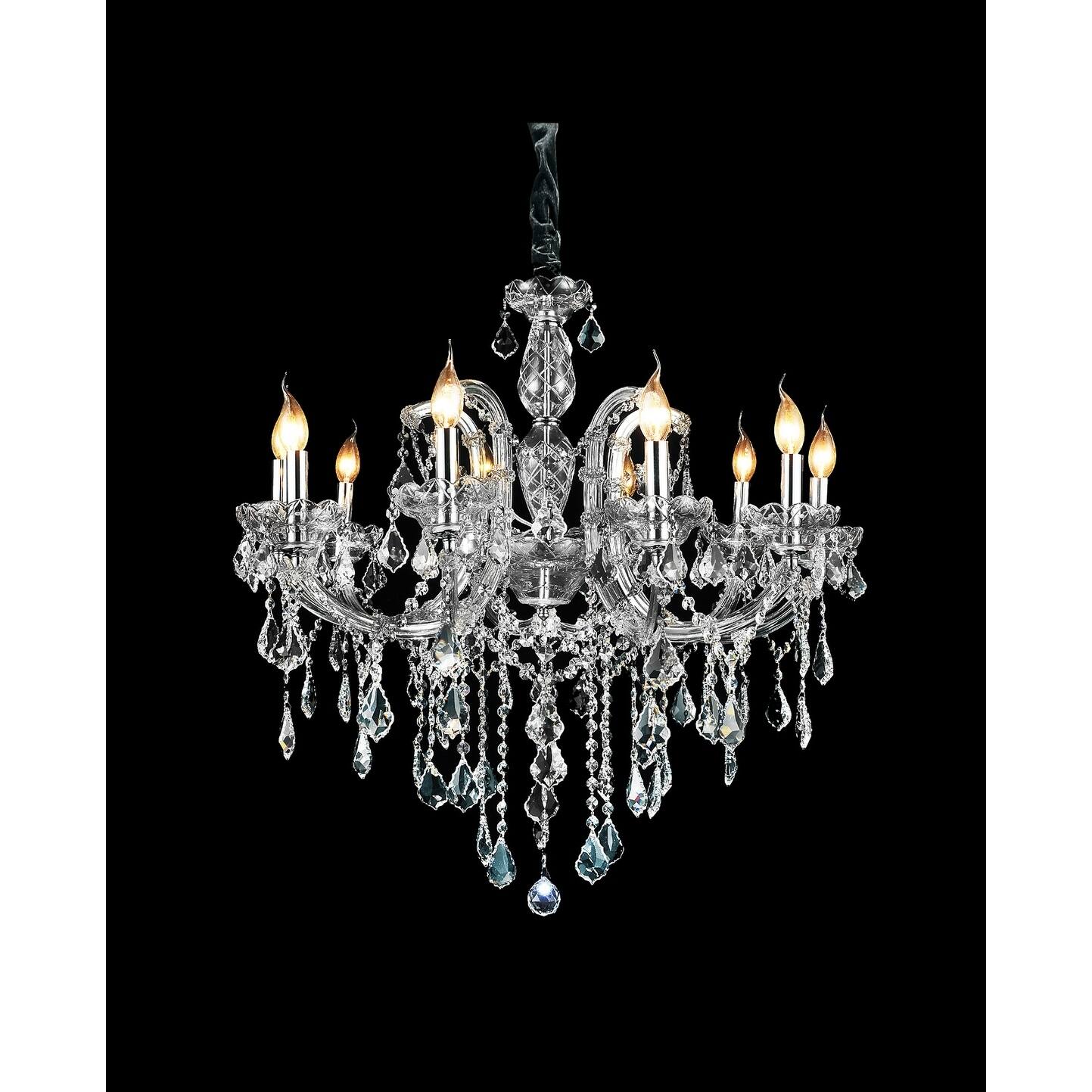 10 Light Chandelier with Chrome Finish - Chandeliers For Bedrooms by Overstock.com