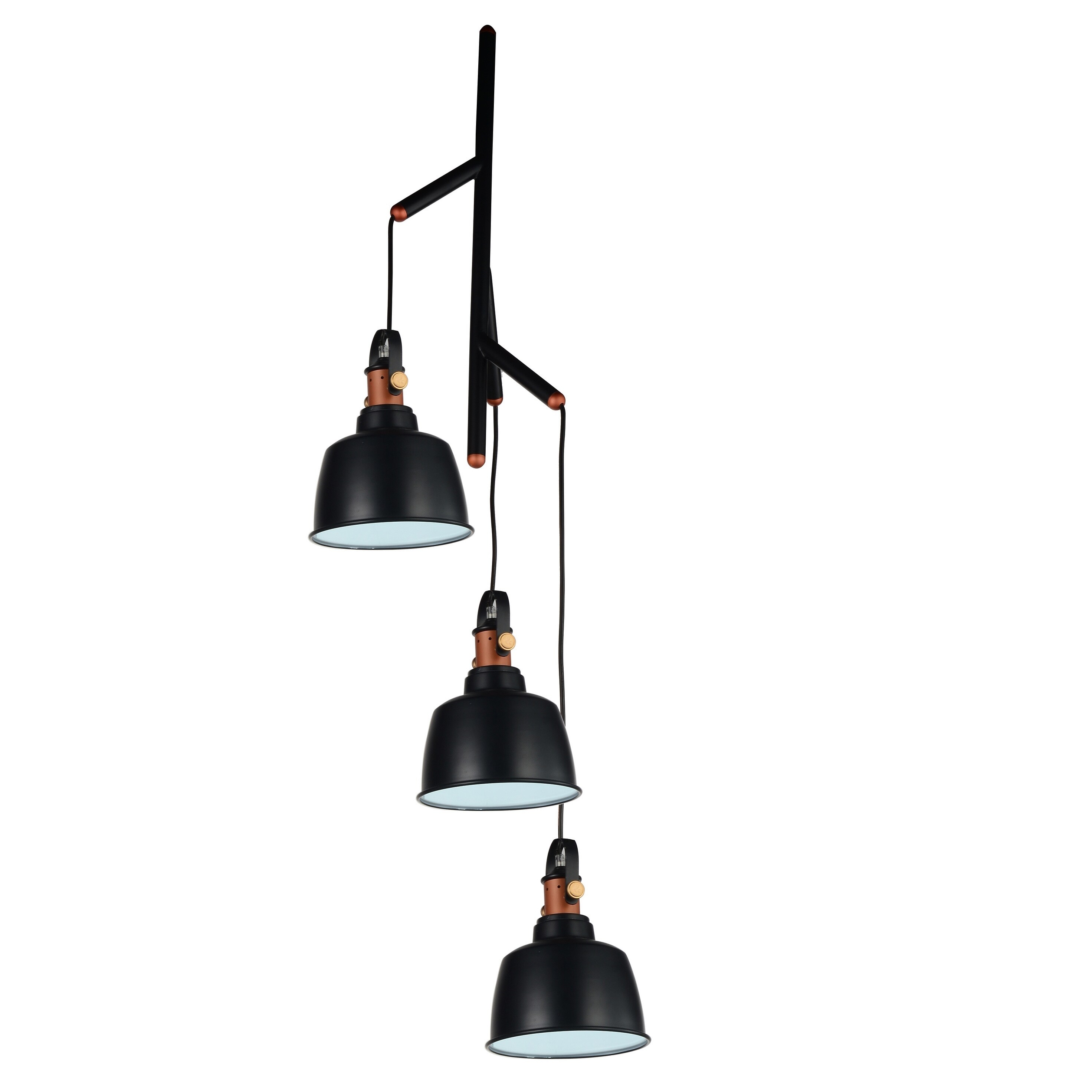 The Gray Barn Burr Hollow 3-light Chandelier with Black Finish - Chandeliers For Bedrooms by Overstock.com