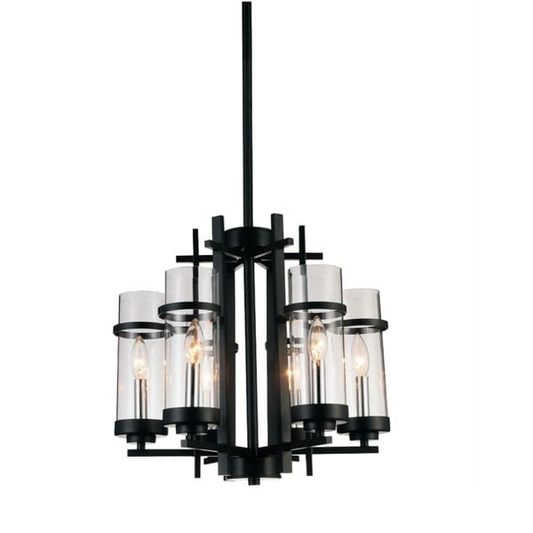 The Gray Barn Four Winds 6-light Chandelier with Black Finish - Chandeliers For Bedrooms by Overstock.com