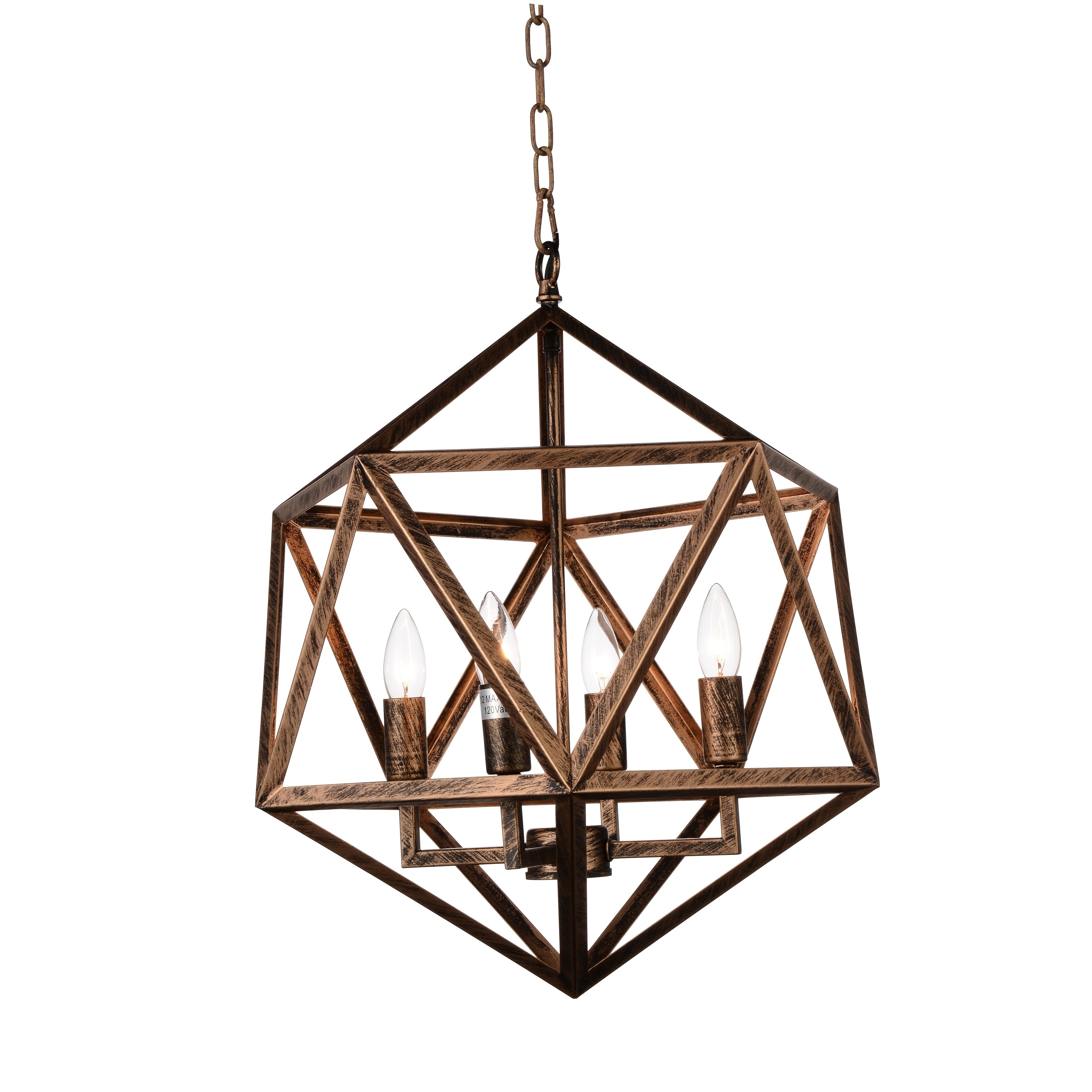 The Gray Barn Bonnyview 4-light Chandelier with Antique Forged Copper Finish - Chandeliers For Bedrooms by Overstock.com