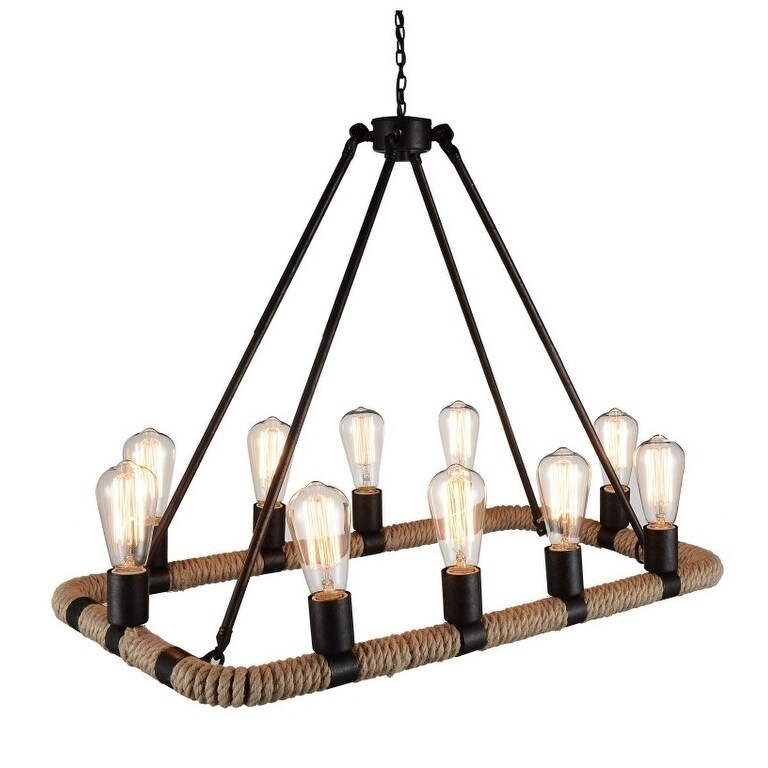The Gray Barn Crystal Crescent 10-light Chandelier with Brown Finish - Chandeliers For Bedrooms by Overstock.com