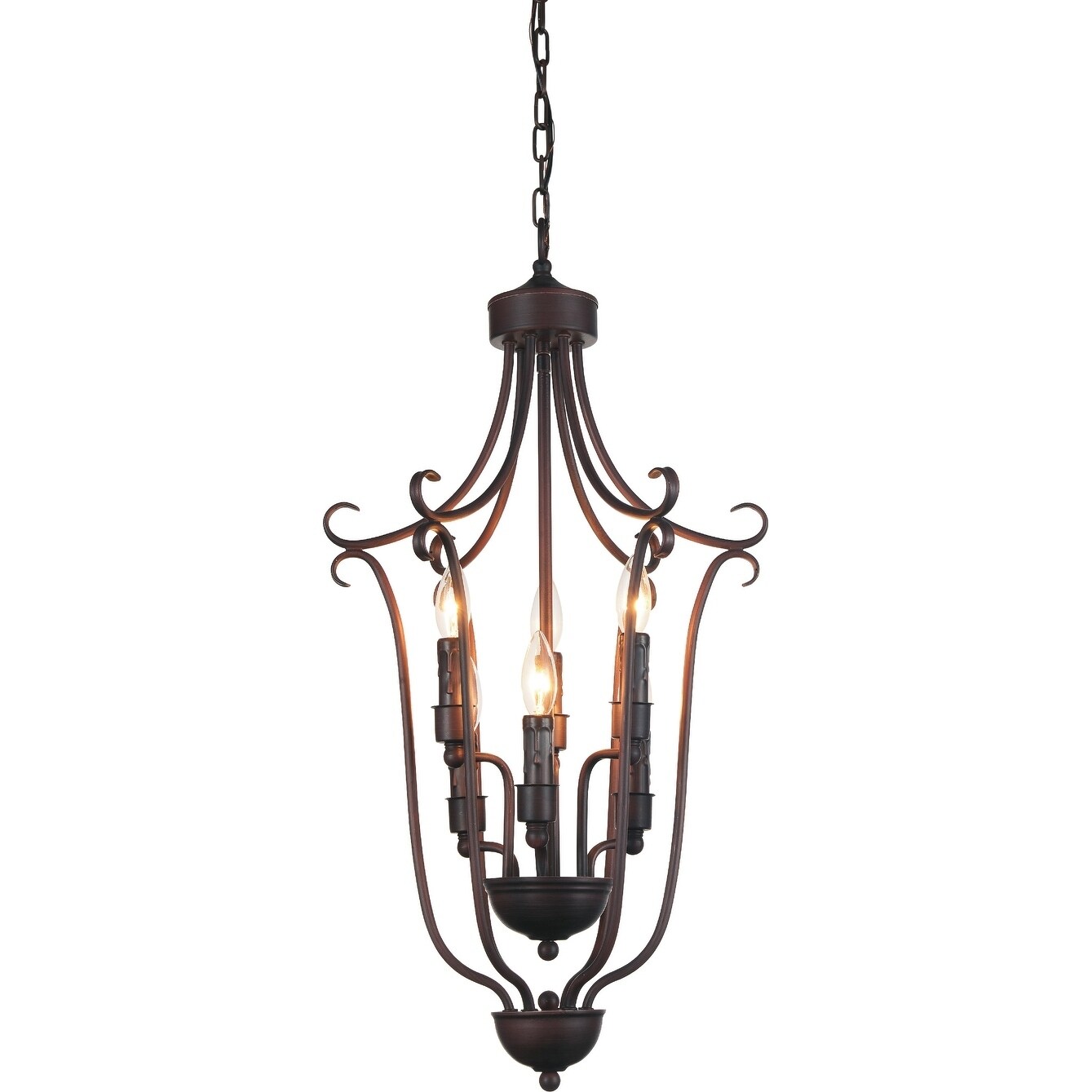 The Gray Barn Flying Turtle 6-light Chandelier with Oil Rubbed Brown Finish - Chandeliers For Bedrooms by Overstock.com