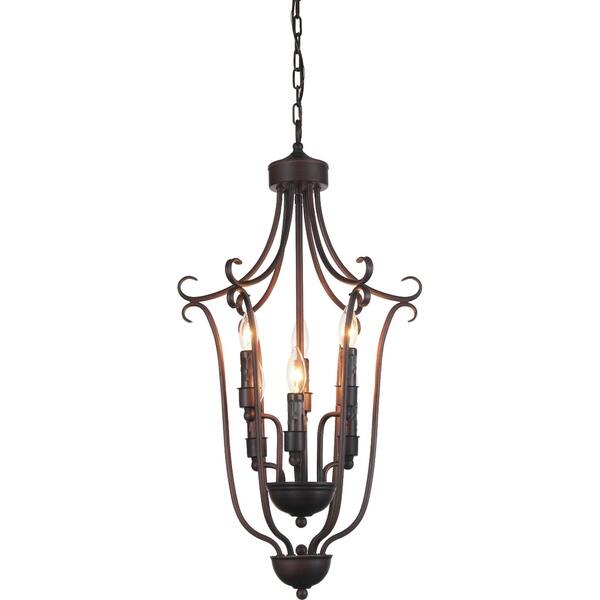 The Gray Barn Flying Turtle 6-light Oil-rubbed Brown Chandelier ...