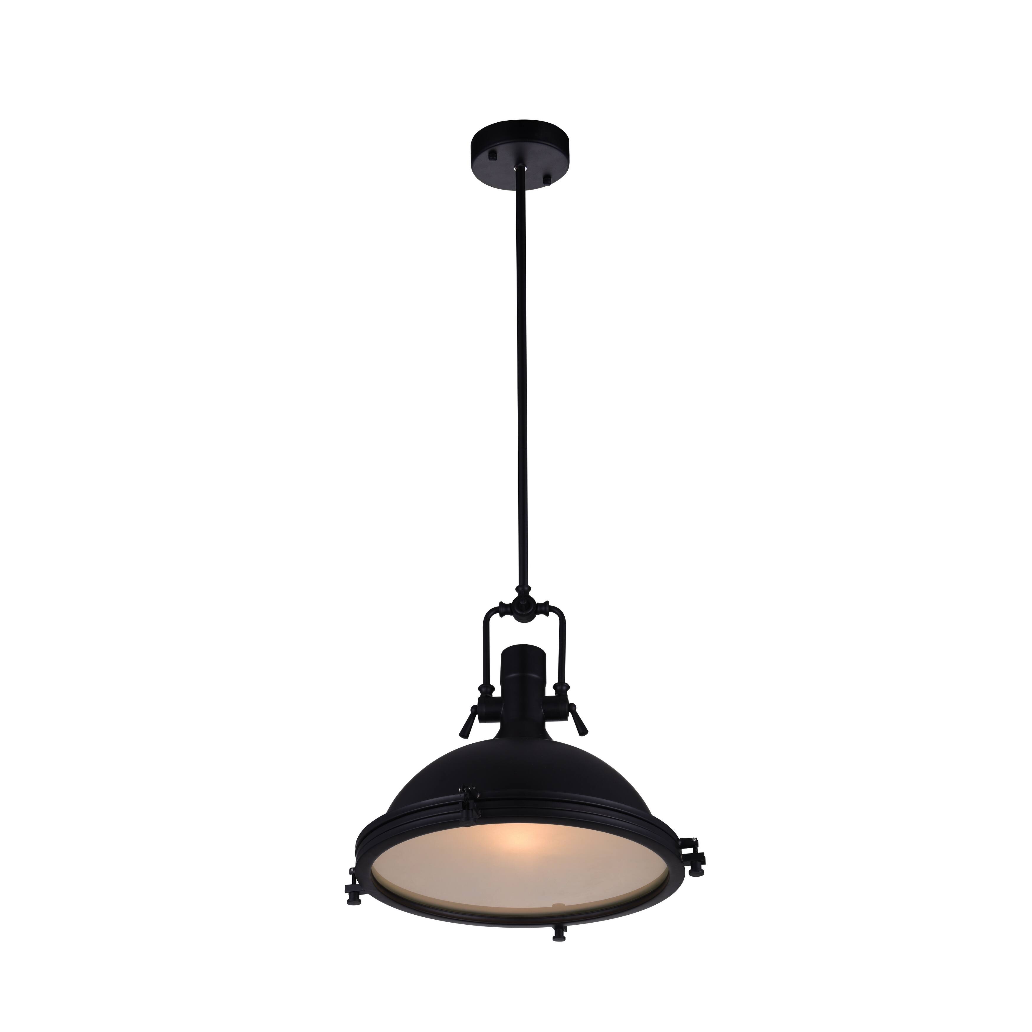 1 Light Chandelier with Black Finish - Chandeliers For Bedrooms by Overstock.com