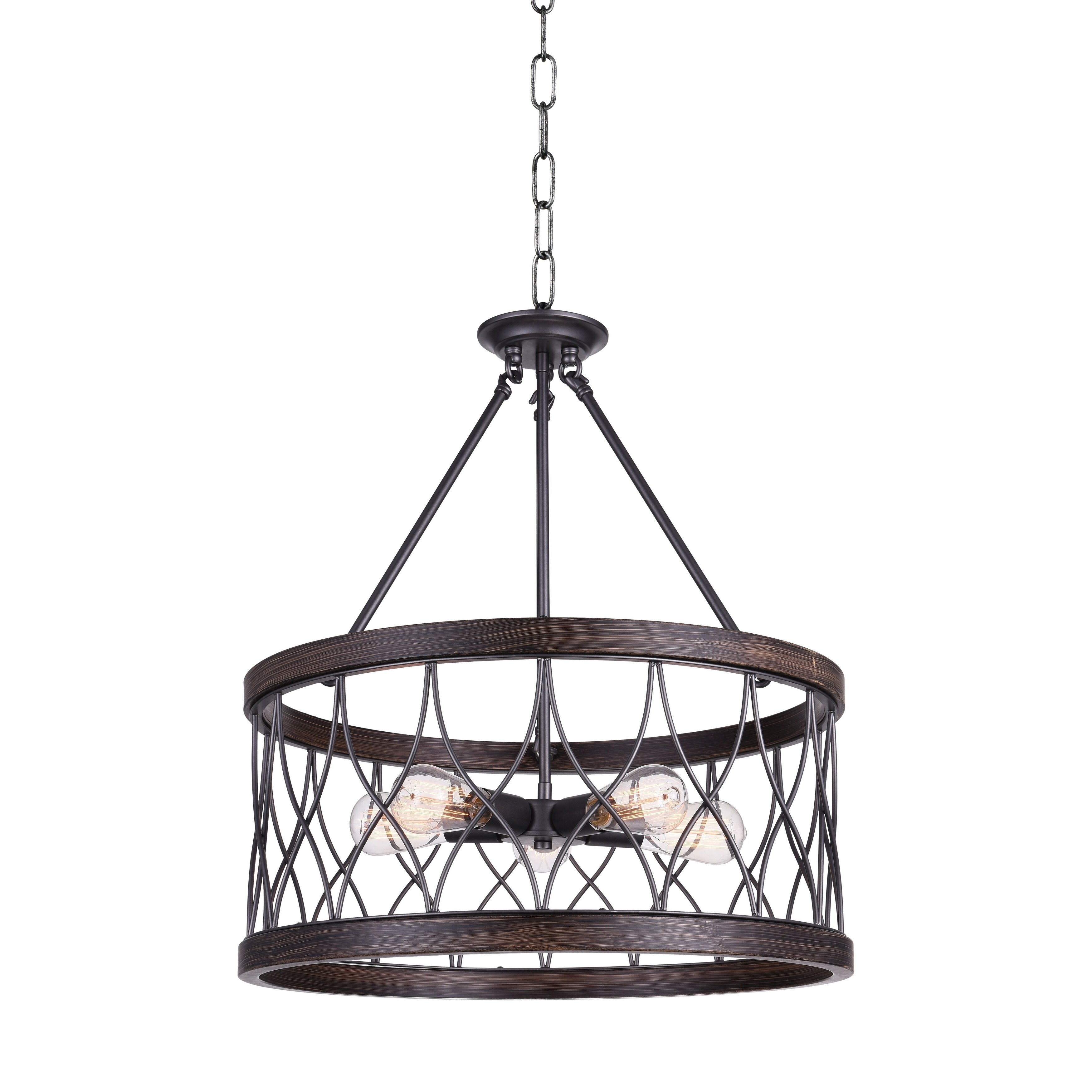 The Gray Barn Broken Bison 5-light Chandelier with Gunmetal Finish - Chandeliers For Bedrooms by Overstock.com