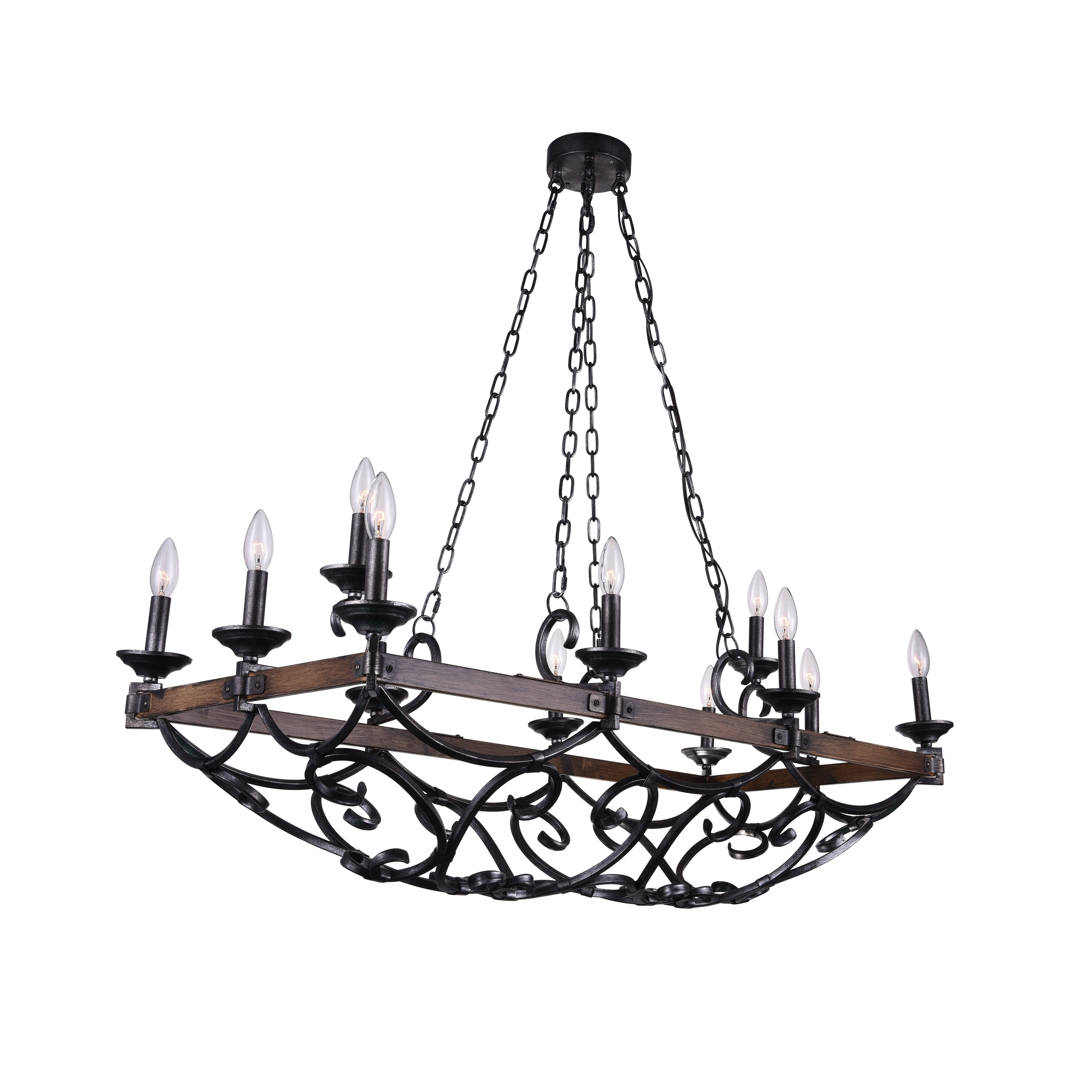 The Gray Barn Joyful Kangaroo 12-light Chandelier with Gunmetal Finish - Chandeliers For Bedrooms by Overstock.com