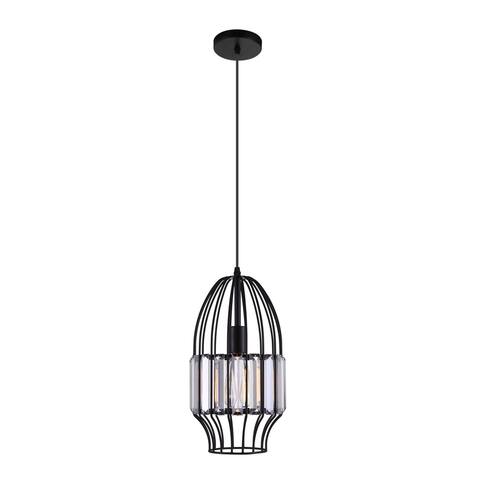 The Gray Barn Bracken Hill 1-light Mini Pendant with Black Finish.