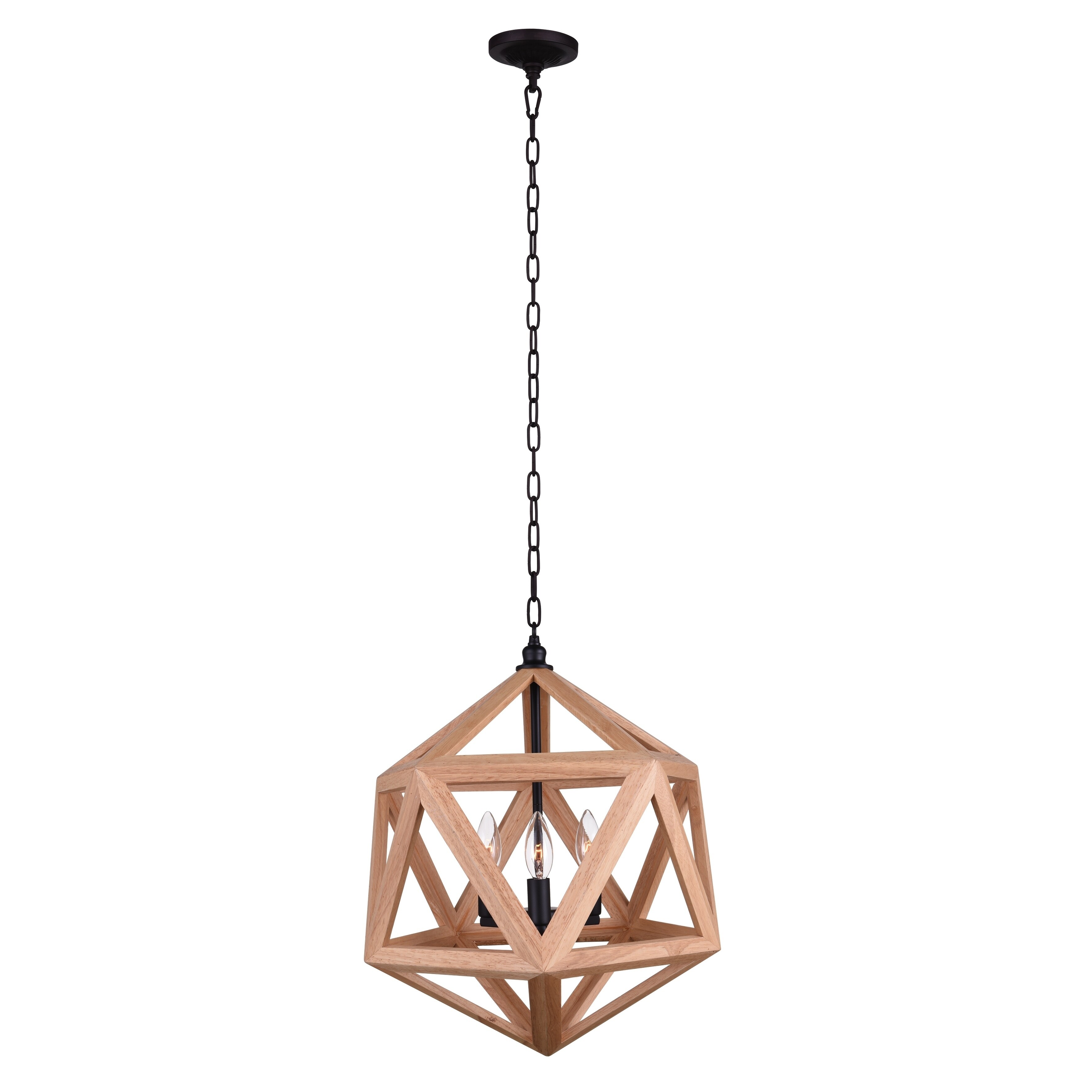 The Gray Barn Bramble Abode 3-light Chandelier with Natural Wood Finish - Chandeliers For Bedrooms by Overstock.com