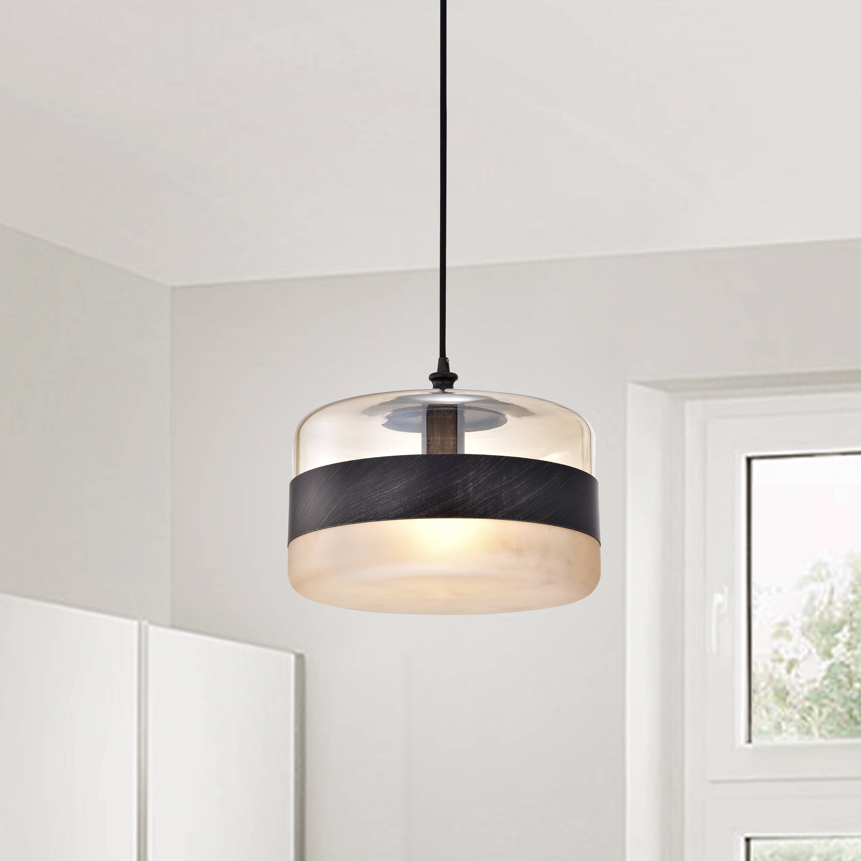 Eugenia Industrial Antique Black Drum Shade Pendant Chandelier - N/A (Bronze Finish/Oil Rubbed) - Chandeliers For Bedrooms by Overstock.com