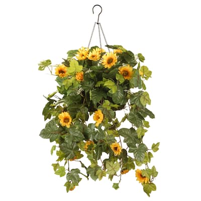 11" Sunflower Hanging Basket