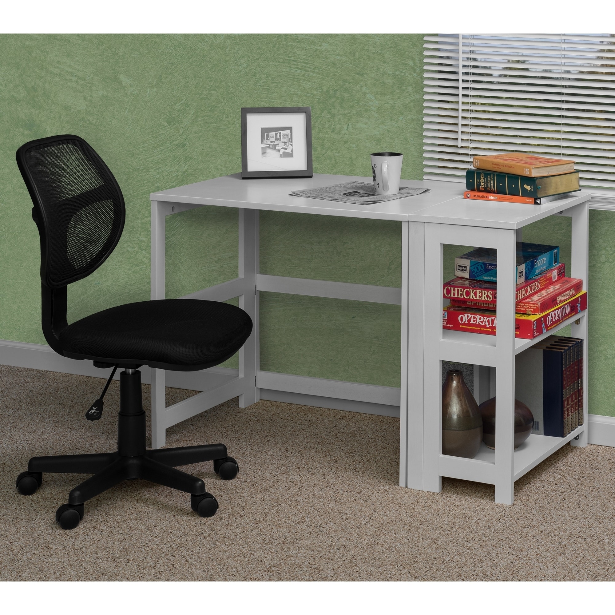 Shop Flip Flop 31 Folding Desk White Free Shipping Today