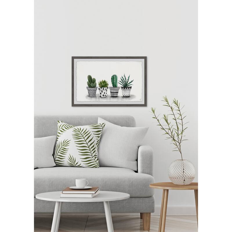 'Pretty Pots' Framed Painting Print - Multi-Color