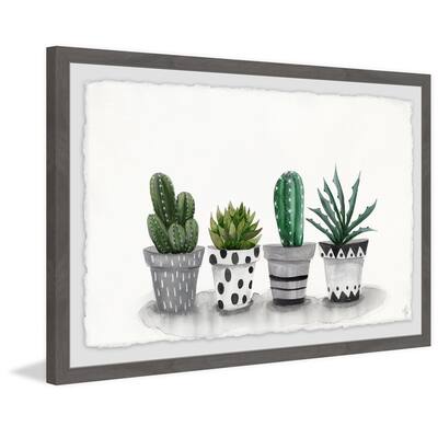 'Pretty Pots' Framed Painting Print - Multi-Color