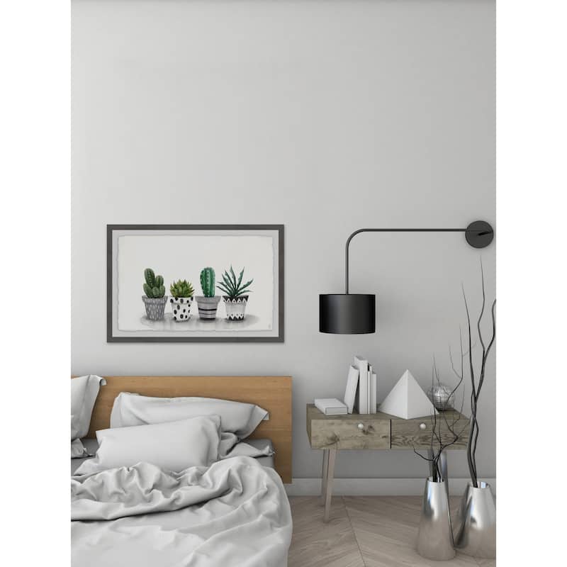 'Pretty Pots' Framed Painting Print - Multi-Color