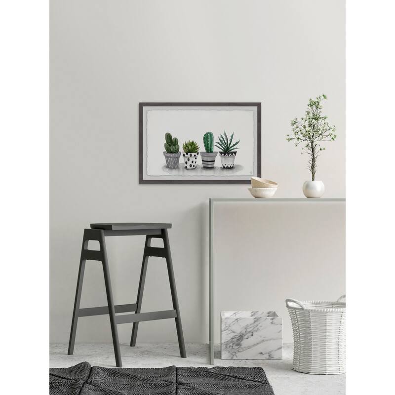 'Pretty Pots' Framed Painting Print - Multi-Color